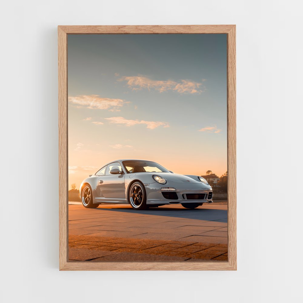 Poster Porsche au Crépuscule (vue 4)